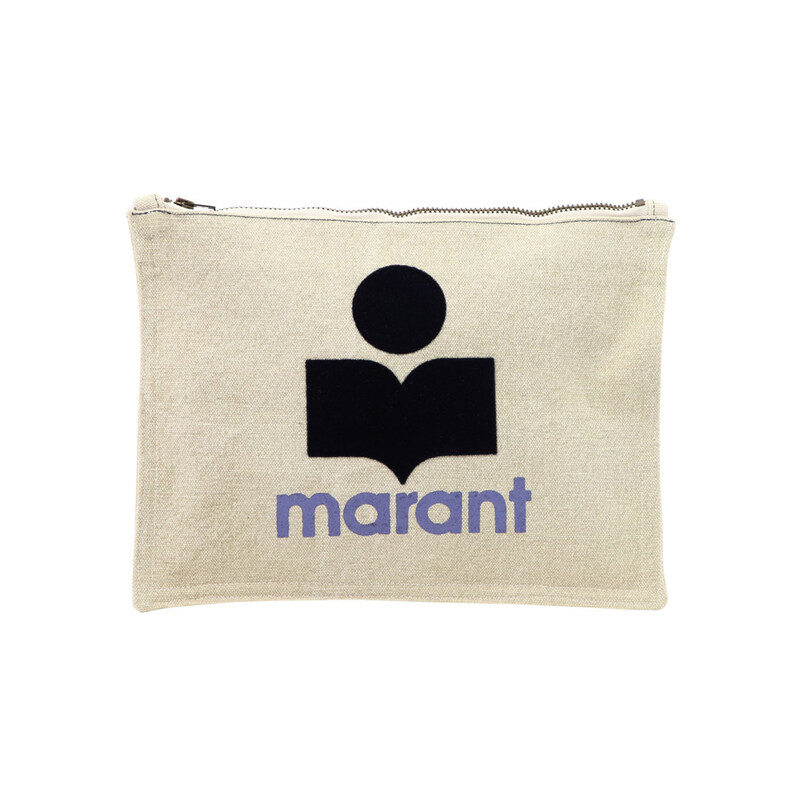 13주년 로고 지퍼 클러치백 PO0173 22P053M 02LY - Isabel Marant