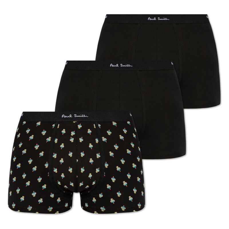 25SS 로봇 블랙 3 PACK 언더웨어 M1A 914 P3PK67 79 - Paul Smith