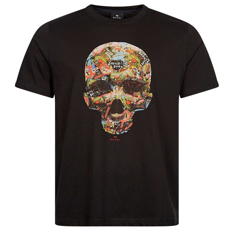 24SS 스컬프린팅 레귤러핏 티셔츠 M2R 011R MP4437 79 - Paul Smith