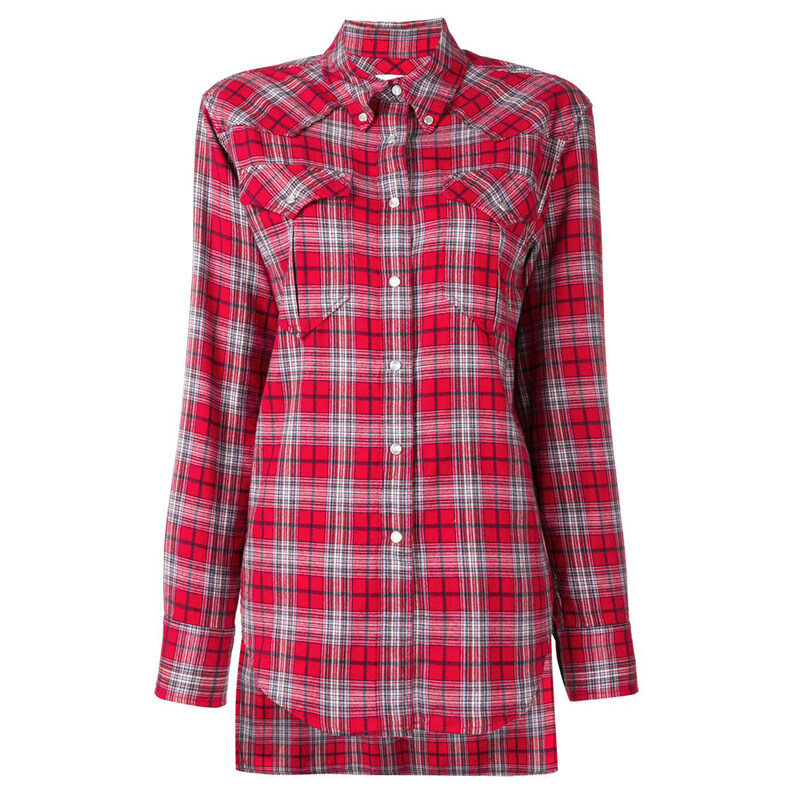 11주년 디바나 체크 셔츠 레드 CH0412 19P020E 70RD - Isabel Marant