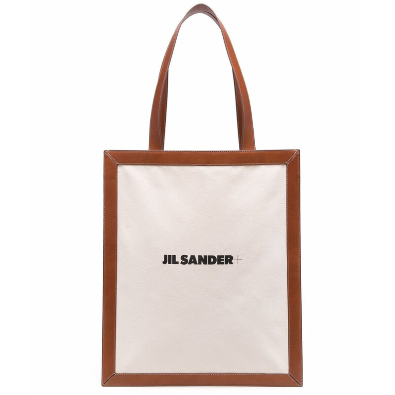 24SS 로고 캔버스 토트백 JPPU852028 WUB69166 212 - Jil Sander