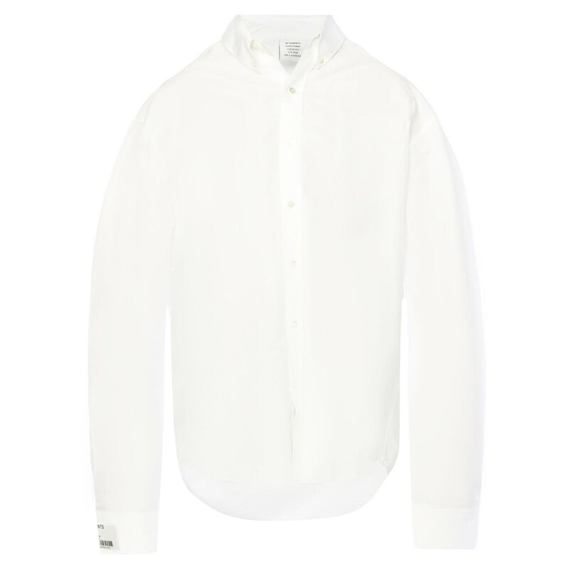 12주년 여성 오버사이즈 셔츠 화이트 WSS18SH1 - Vetements