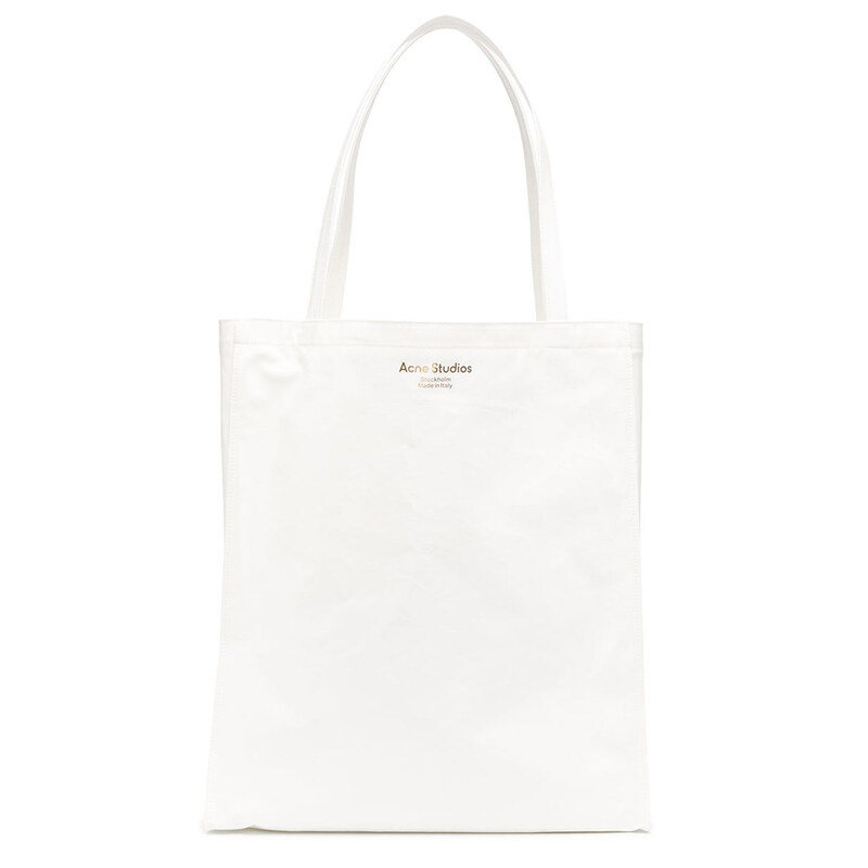 24SS 로고 프린트 토트백 화이트 C10079 100 - Acne Studios