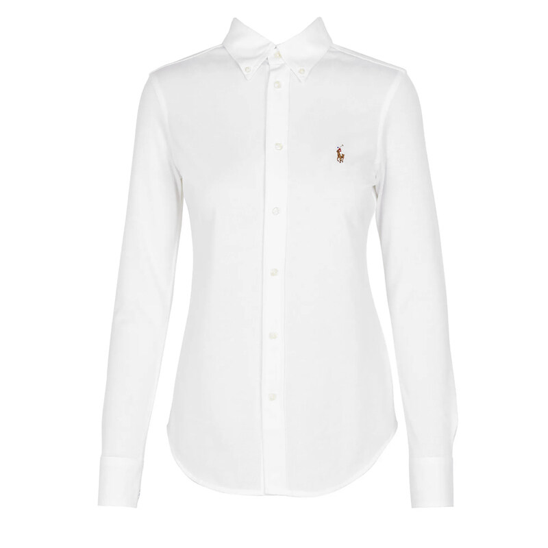 24FW 포니 자수 코튼 셔츠 화이트 211664427 003 - Polo Ralph Lauren