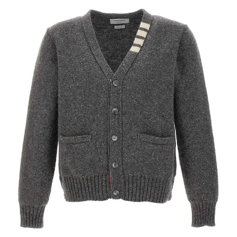 23FW 사선 브이넥 가디건 MKC455A Y1032 035 - Thom Browne