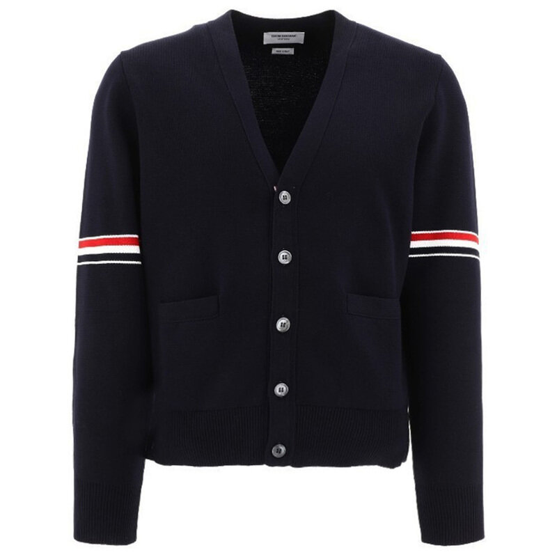 23FW 밀라노 스티치 삼선 가디건 MKC310A Y3007 415 - Thom Browne