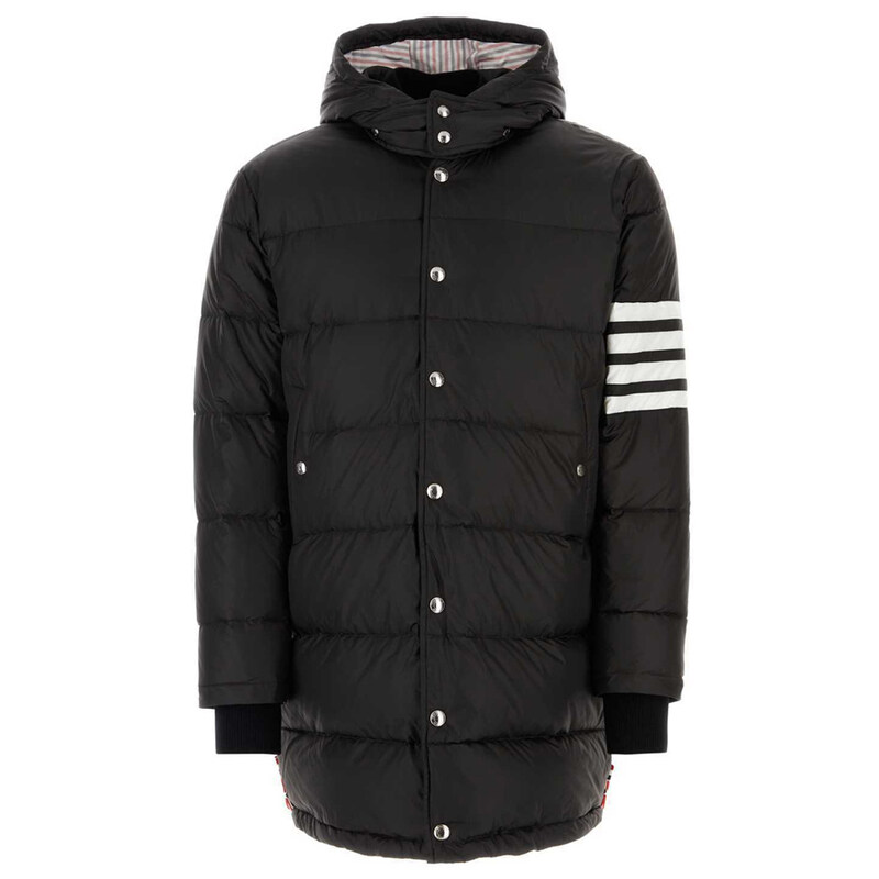 24SS 사선완장 버튼 패딩 자켓 MOD041X 05411 001 - Thom Browne