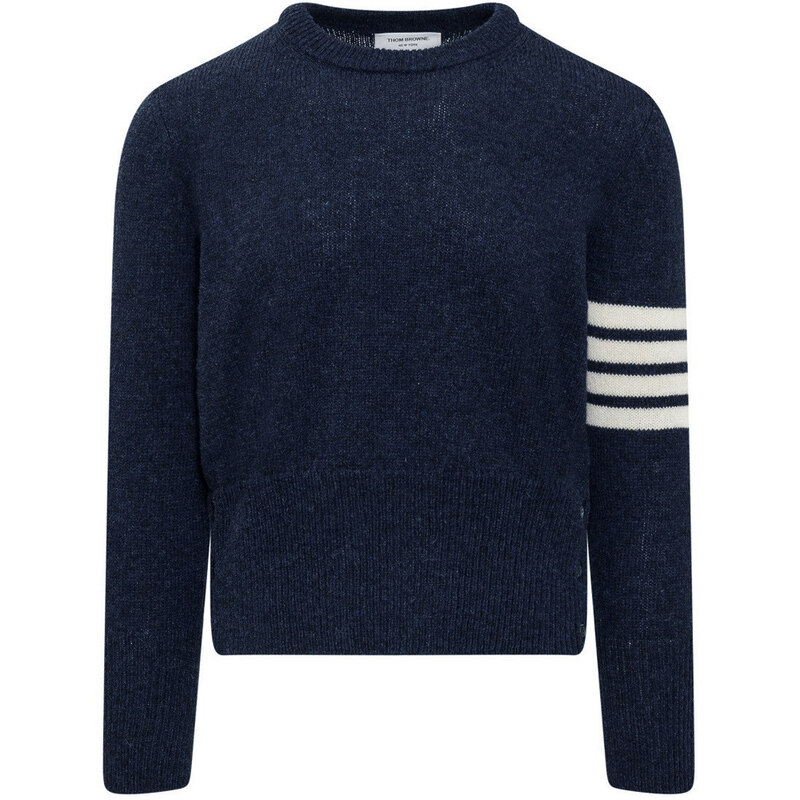 24FW 사선완장 크루넥 풀오버 니트 MKA317A 01085 415 - Thom Browne