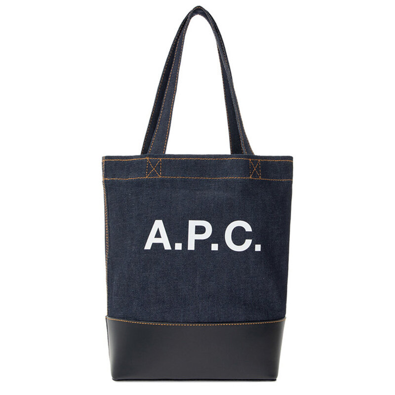 25SS 데님 악셀 스몰 쇼퍼백 네이비 CODDP M61568 IAK - A.P.C.
