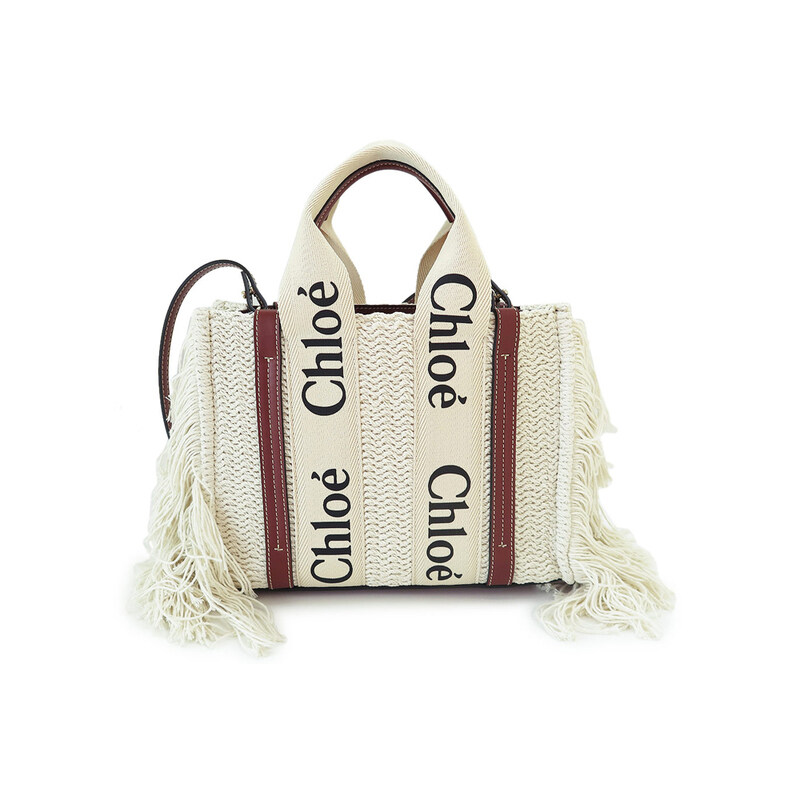25SS 우디 스몰 토트백 브라운 CHC22SS397G43 27S - Chloe
