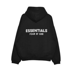24FW 에센셜 기모 후드티 192HO246250F BLACK 썸네일 2
