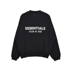 24FW 에센셜 기모 맨투맨 192HO246260F BLACK 썸네일 2