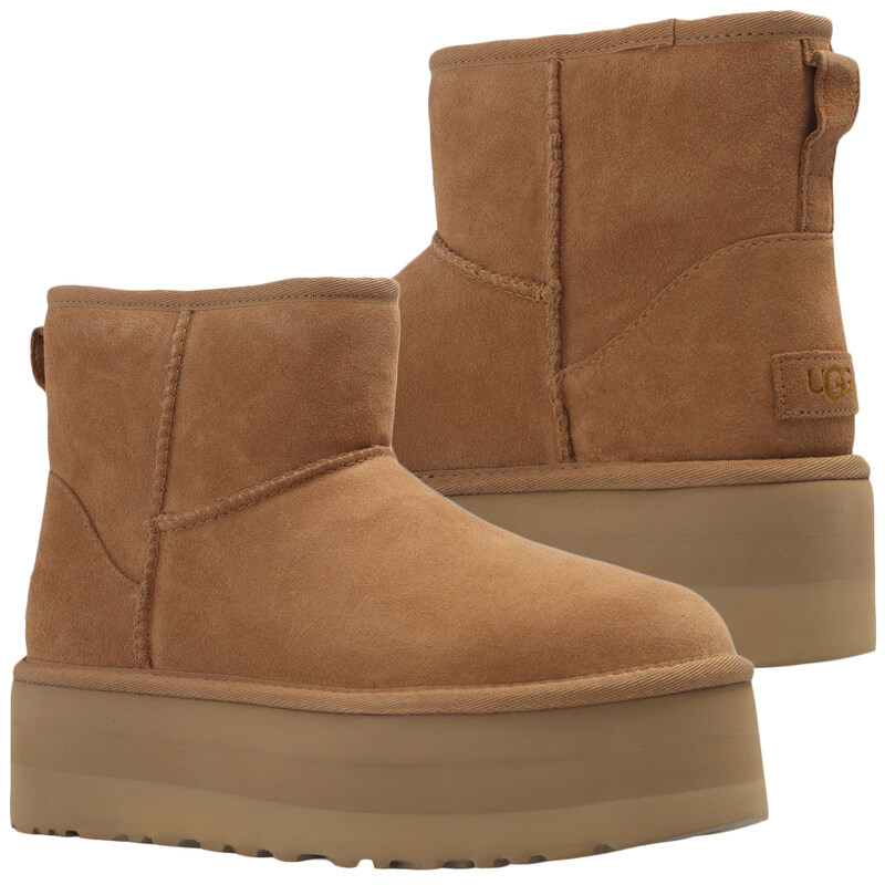 24FW 클래식 미니 플랫폼 부츠 체스넛 1134991 CHE - Ugg