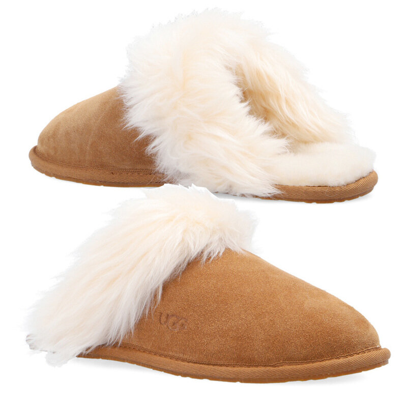 24FW SCUFF SIS 퍼 슬리퍼 체스넛 1122750 CHE - Ugg