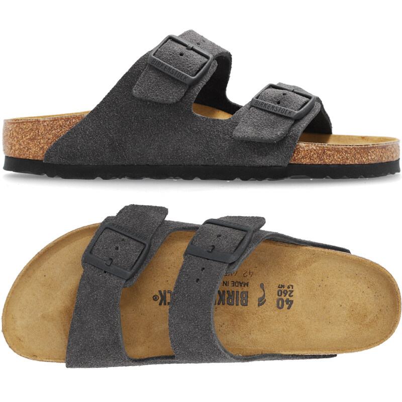 25SS 여성 아리조나 샌들 1028592 VELVET GREY - Birkenstock