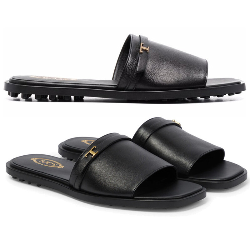 25SS 여성 금장 T 로고 샌들 XXW12K0FN11 MID B999 - Tods