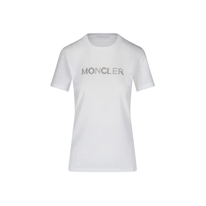 12주년 스트라스 로고 티셔츠 8C771 10 V8058 001 - Moncler