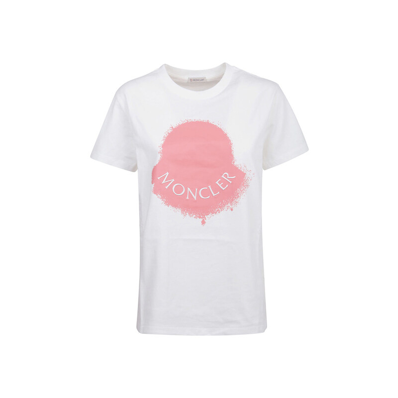 23SS 로고 프린팅 티셔츠 화이트 8C000 14 829HP 001 - Moncler