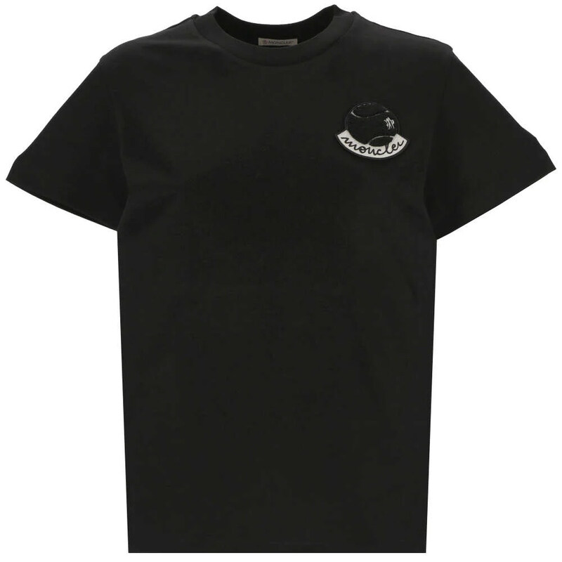 24SS 베이스볼 로고 티셔츠 블랙 8C000 05 829HP 999 - Moncler