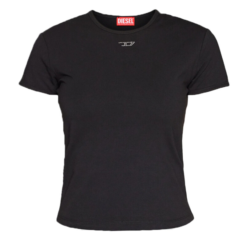 24SS T-UNCUTIE 큐빅 로고 티셔츠 A12493 0AFAA 9XX - Diesel