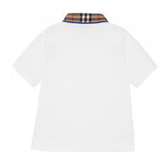 24SS 키즈 여성 체크 카라 티셔츠 화이트 8073160 썸네일 2