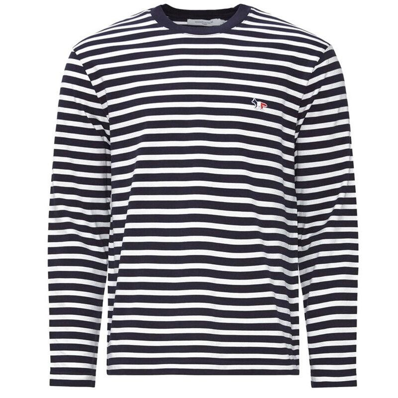 23SS 여성 스트라이프 티셔츠 FU00115KJ0044 S480 - Maison Kitsune