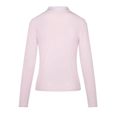 24SS 스트라이프 넥지퍼 폴로 티셔츠 GLP000001 BLUSH 썸네일 2