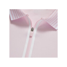 24SS 스트라이프 넥지퍼 폴로 티셔츠 GLP000001 BLUSH 썸네일 3