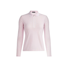 24SS 스트라이프 넥지퍼 폴로 티셔츠 GLP000001 BLUSH 썸네일 1