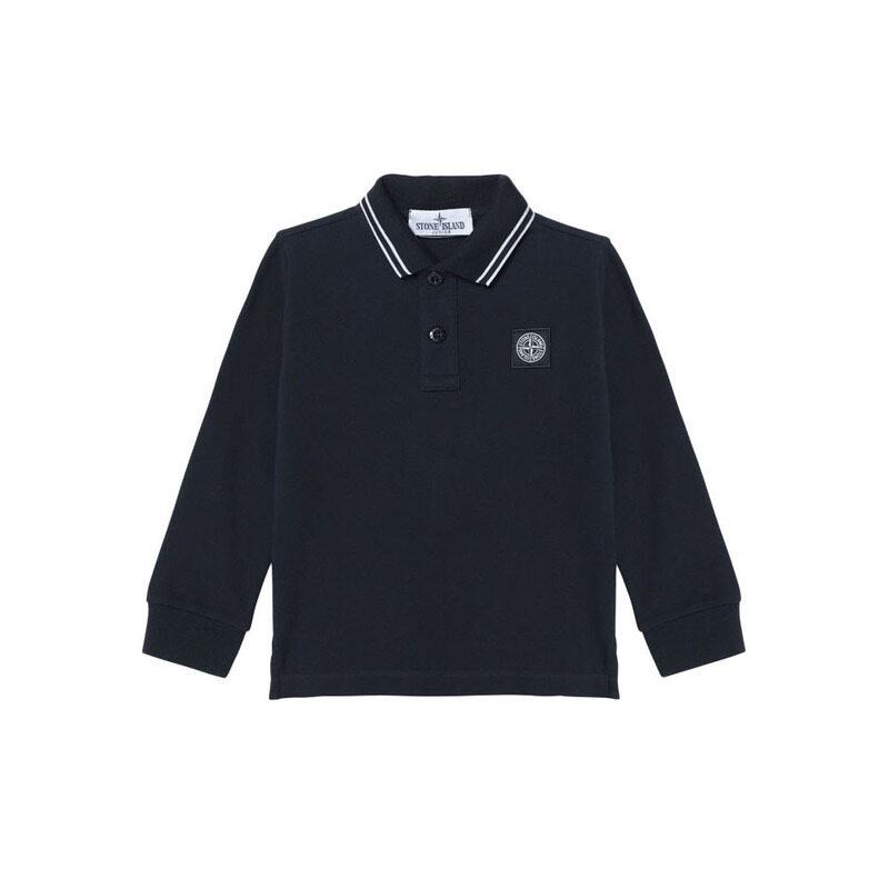 24FW 키즈 여성 폴로 티셔츠 네이비 811620748 V0020 - Stone Island