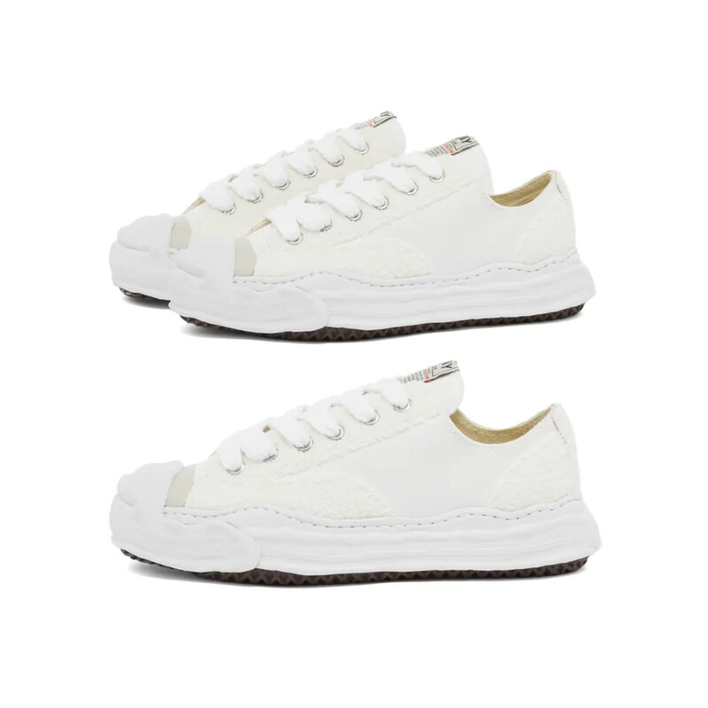 23FW 여성 행크 OG 솔 셔닐 스니커즈 A08FW720 WHITE - Mihara Yasuhiro