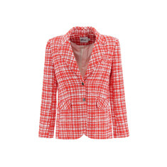 22SS 체크 패턴 부클레 블레이저 레드 SS22 089R RED 썸네일 1