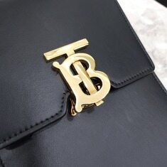 [럭스유] 버버리 블랙 스무스 금장 로빈 미니 숄더백 80330421 썸네일 3
