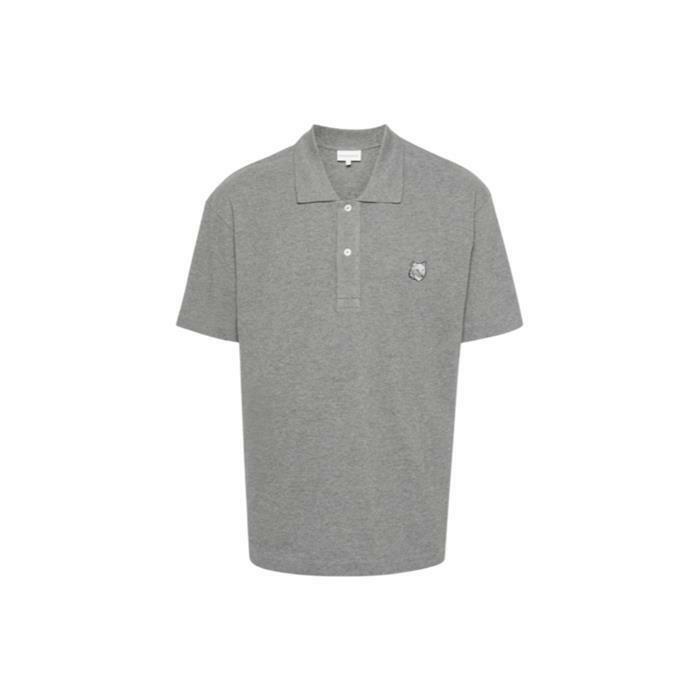 메종키츠네 볼드 폭스헤드 패치 컴포트 폴로 티셔츠 MM00210KJ7010 H131 - Maison Kitsune