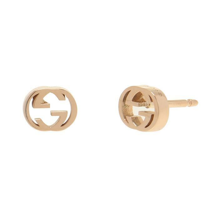 구찌 인터로킹 스터드 18k 귀걸이 / YBD759061001 (759061) - Gucci