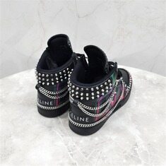 [럭스유] 43 / 셀린느 블랙 Z 트레이너 하이탑 스니커즈 346373637C 썸네일 4