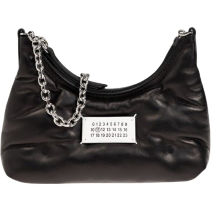 마르지엘라 SB1WG0021 P4300 T8013 글램슬램 호보 마이크로 숄더백 블랙 [국내발송] - Maison Margiela