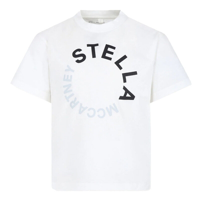 25SS 키즈 크루넥 반팔 티셔츠 TV8P61 Z0434 101 - Stella McCartney