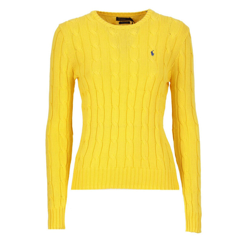 25SS 여성 네이비 포니 자수 니트 211891640 007 - Polo Ralph Lauren