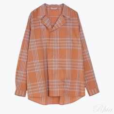 오라리 워시 핀스 타이프라이터 체크 P O 셔츠 앰버 A25SS02TC 워시드 타입라이터 썸네일 1
