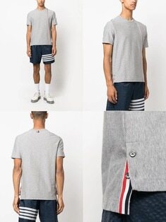 톰 브라운 남성 티셔츠 톰브라운 RWB 스트라이프 반팔 MJS252A 썸네일 2