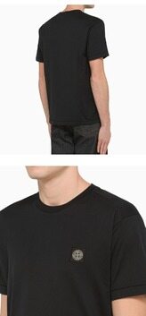 [스톤아일랜드] 23SS 101524113 A0029 체스트로고 라운드 반팔티셔츠 블랙 남성 티셔츠 / TTA 썸네일 4