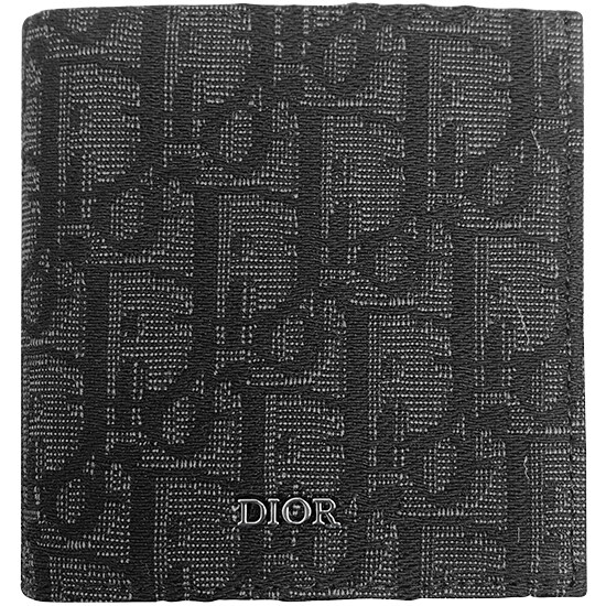 [디올] 2ESBH072YSE H03E 오블리크 자카드 버티컬 지갑 블랙 멀티 지갑 / TEO - Christian Dior