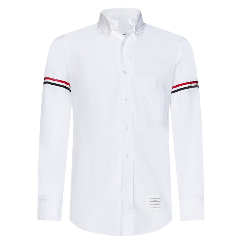 톰브라운 25SS 암밴드 클래식 포플린 셔츠 화이트 MWL150E 03113 100 - Thom Browne