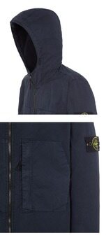 [스톤아일랜드] 23FW 781543310 V0020 와펜패치 수피마 코튼 후드자켓 네이비 남성 자켓 / TTA 썸네일 4