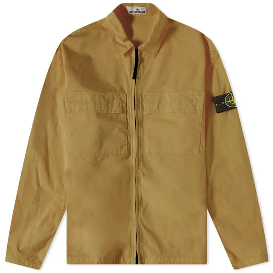 [스톤아일랜드] 23SS 781510210 V0098 와펜패치 셔츠 자켓 샌드 남성 자켓 / TLS - Stone Island