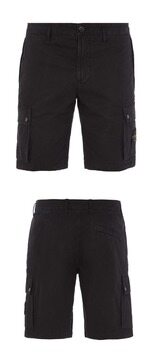 [스톤아일랜드] 23SS 1015L11WA A0129 와펜패치 버뮤다 슬림 숏팬츠 블랙 남성 팬츠 / TTA 썸네일 3