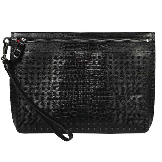 [크리스찬루부탱] 3225290 B026 스파이크 시티 파우치 백 블랙 가방 / TJ - Christian Louboutin