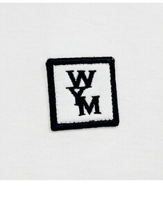 [우영미] W233TS07701W WYM패치 블랙 백로고 코튼 라운드 반팔티셔츠 화이트 남성 티셔츠 / TR 썸네일 4