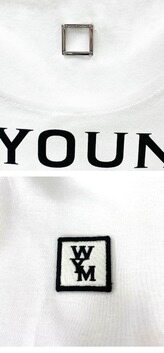 [우영미] W241TS07701W 백로고 코튼 라운드 반팔티셔츠 화이트 남성 티셔츠 / THW 썸네일 4